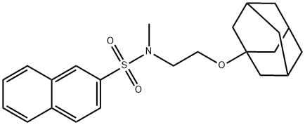 N-[2-(1-adamantyloxy)ethyl]-N-methylnaphthalene-2-sulfonamide Struktur