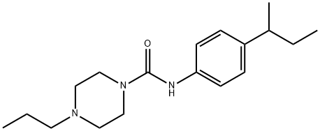 N-(4-butan-2-ylphenyl)-4-propylpiperazine-1-carboxamide Struktur