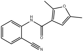 N-(2-cyanophenyl)-2,5-dimethylfuran-3-carboxamide Struktur