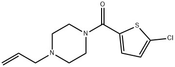 (5-chlorothiophen-2-yl)-(4-prop-2-enylpiperazin-1-yl)methanone Struktur