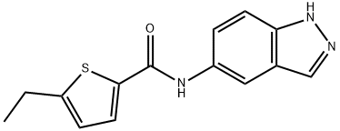 5-ethyl-N-(1H-indazol-5-yl)thiophene-2-carboxamide Struktur