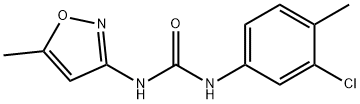 1-(3-chloro-4-methylphenyl)-3-(5-methyl-1,2-oxazol-3-yl)urea Struktur