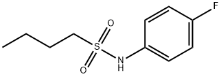 N-(4-fluorophenyl)butane-1-sulfonamide Struktur