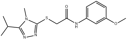 N-(3-methoxyphenyl)-2-[(4-methyl-5-propan-2-yl-1,2,4-triazol-3-yl)sulfanyl]acetamide Struktur