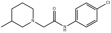 N-(4-chlorophenyl)-2-(3-methylpiperidin-1-yl)acetamide Struktur