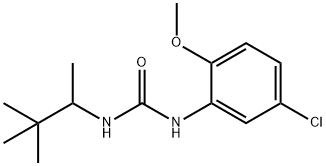 1-(5-chloro-2-methoxyphenyl)-3-(3,3-dimethylbutan-2-yl)urea Struktur