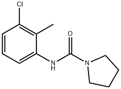 N-(3-chloro-2-methylphenyl)pyrrolidine-1-carboxamide Struktur