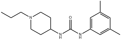 1-(3,5-dimethylphenyl)-3-(1-propylpiperidin-4-yl)urea Struktur