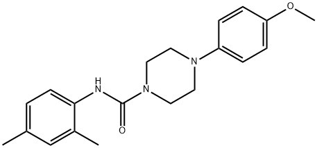 N-(2,4-dimethylphenyl)-4-(4-methoxyphenyl)piperazine-1-carboxamide Struktur