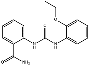 2-[(2-ethoxyphenyl)carbamoylamino]benzamide Struktur