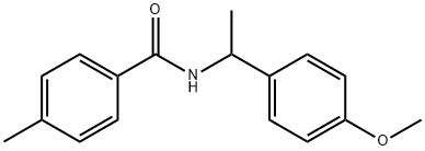 N-[1-(4-methoxyphenyl)ethyl]-4-methylbenzamide Struktur