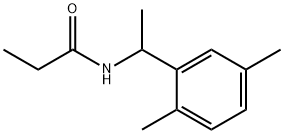 N-[1-(2,5-dimethylphenyl)ethyl]propanamide Struktur