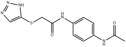 N-(4-acetamidophenyl)-2-(2H-triazol-4-ylsulfanyl)acetamide Struktur