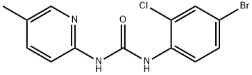 1-(4-bromo-2-chlorophenyl)-3-(5-methylpyridin-2-yl)urea Struktur