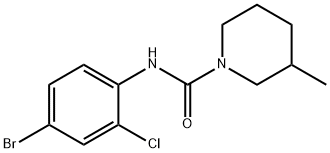 N-(4-bromo-2-chlorophenyl)-3-methylpiperidine-1-carboxamide Struktur