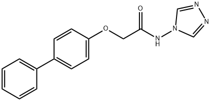 2-(4-phenylphenoxy)-N-(1,2,4-triazol-4-yl)acetamide Struktur