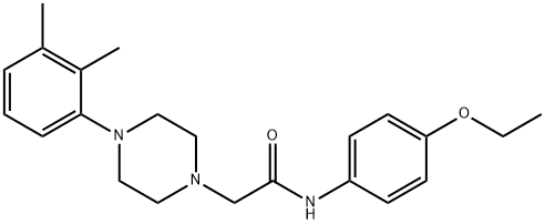 2-[4-(2,3-dimethylphenyl)piperazin-1-yl]-N-(4-ethoxyphenyl)acetamide Struktur