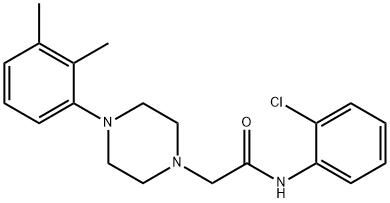 N-(2-chlorophenyl)-2-[4-(2,3-dimethylphenyl)piperazin-1-yl]acetamide Struktur