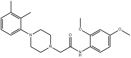 N-(2,4-dimethoxyphenyl)-2-[4-(2,3-dimethylphenyl)piperazin-1-yl]acetamide Struktur