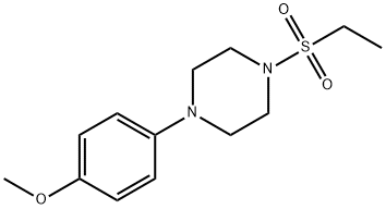 1-ethylsulfonyl-4-(4-methoxyphenyl)piperazine Struktur