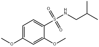 2,4-dimethoxy-N-(2-methylpropyl)benzenesulfonamide Struktur