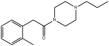 2-(2-methylphenyl)-1-(4-propylpiperazin-1-yl)ethanone Struktur