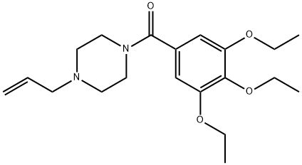 (4-prop-2-enylpiperazin-1-yl)-(3,4,5-triethoxyphenyl)methanone Struktur