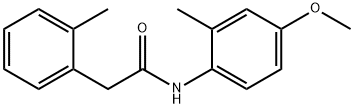 N-(4-methoxy-2-methylphenyl)-2-(2-methylphenyl)acetamide Struktur