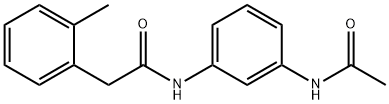 N-(3-acetamidophenyl)-2-(2-methylphenyl)acetamide Struktur