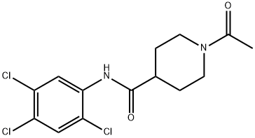 1-acetyl-N-(2,4,5-trichlorophenyl)piperidine-4-carboxamide Struktur