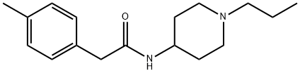 2-(4-methylphenyl)-N-(1-propylpiperidin-4-yl)acetamide Struktur