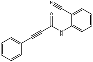 N-(2-cyanophenyl)-3-phenylprop-2-ynamide Struktur