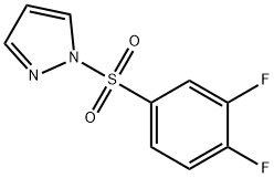 1-(3,4-difluorophenyl)sulfonylpyrazole Struktur