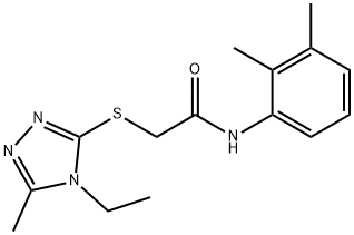 N-(2,3-dimethylphenyl)-2-[(4-ethyl-5-methyl-1,2,4-triazol-3-yl)sulfanyl]acetamide Struktur