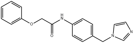 N-[4-(imidazol-1-ylmethyl)phenyl]-2-phenoxyacetamide Struktur