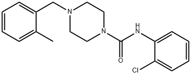 N-(2-chlorophenyl)-4-[(2-methylphenyl)methyl]piperazine-1-carboxamide Struktur