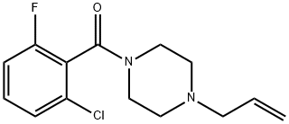 (2-chloro-6-fluorophenyl)-(4-prop-2-enylpiperazin-1-yl)methanone Struktur