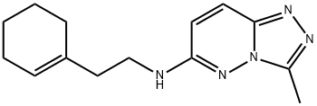 N-[2-(cyclohexen-1-yl)ethyl]-3-methyl-[1,2,4]triazolo[4,3-b]pyridazin-6-amine Struktur