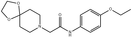 2-(1,4-dioxa-8-azaspiro[4.5]decan-8-yl)-N-(4-ethoxyphenyl)acetamide Struktur