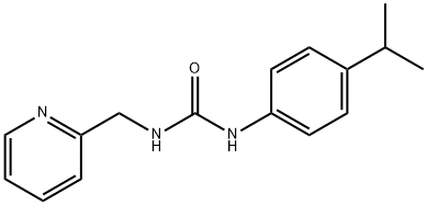 1-(4-propan-2-ylphenyl)-3-(pyridin-2-ylmethyl)urea Struktur