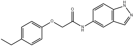 2-(4-ethylphenoxy)-N-(1H-indazol-5-yl)acetamide Struktur