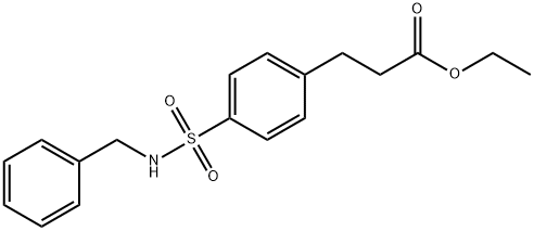 ethyl 3-[4-(benzylsulfamoyl)phenyl]propanoate Struktur