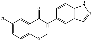 5-chloro-N-(1H-indazol-5-yl)-2-methoxybenzamide Struktur