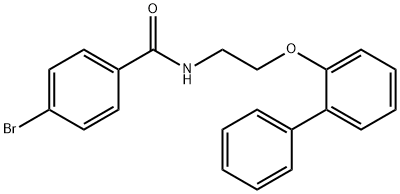 4-bromo-N-[2-(2-phenylphenoxy)ethyl]benzamide Struktur