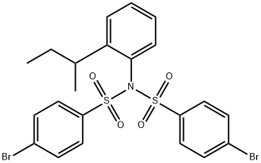 4-bromo-N-(4-bromophenyl)sulfonyl-N-(2-butan-2-ylphenyl)benzenesulfonamide Struktur