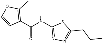 2-methyl-N-(5-propyl-1,3,4-thiadiazol-2-yl)furan-3-carboxamide Struktur