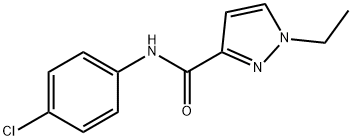 N-(4-chlorophenyl)-1-ethylpyrazole-3-carboxamide Struktur