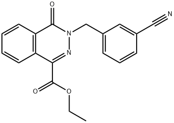 ethyl 3-[(3-cyanophenyl)methyl]-4-oxophthalazine-1-carboxylate Struktur