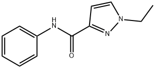 1-ethyl-N-phenylpyrazole-3-carboxamide Struktur