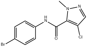 N-(4-bromophenyl)-4-chloro-2-methylpyrazole-3-carboxamide Struktur